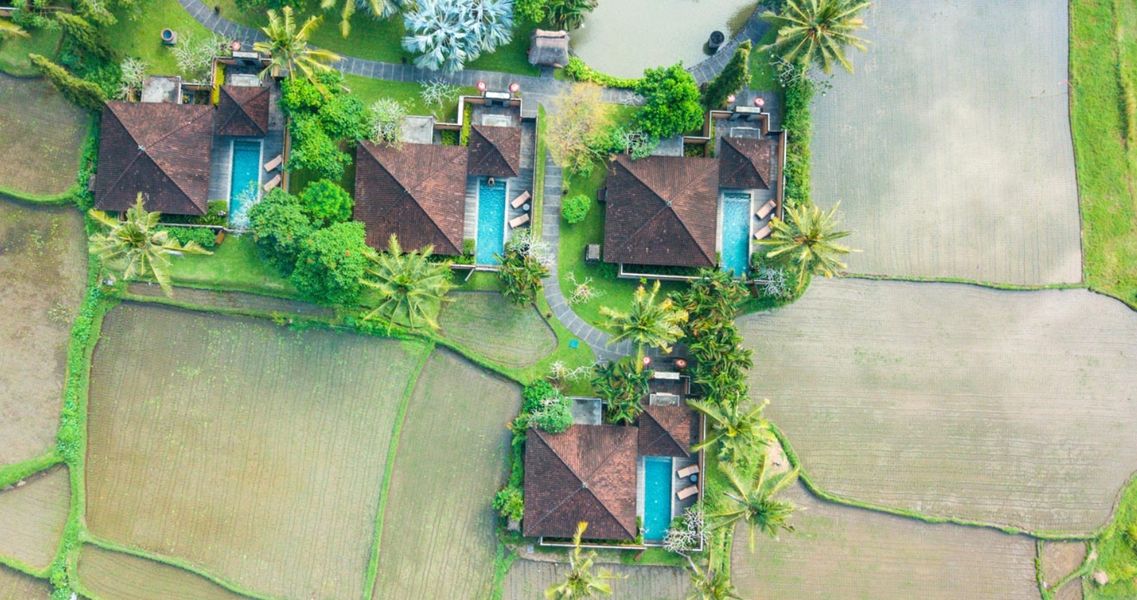 Aerial View of One- Bedroom Pool Villas