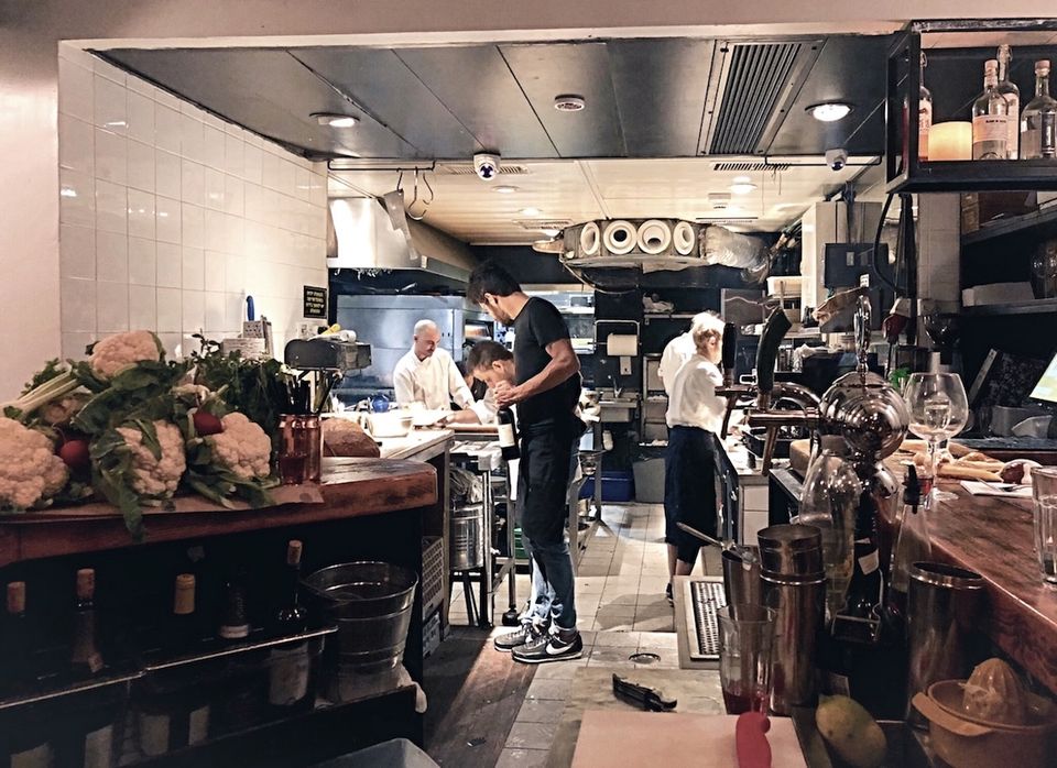 The open kitchen at North Abraxas.