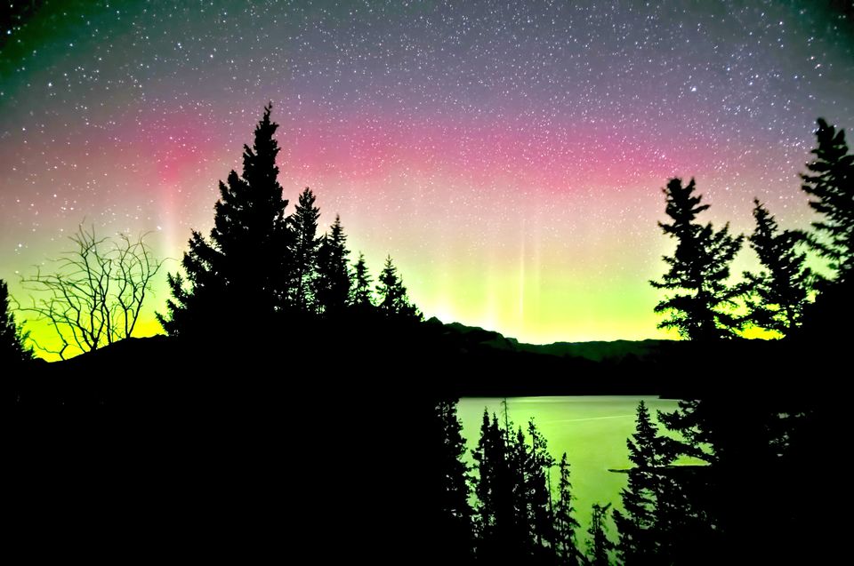 Northern lights in Banff National Park