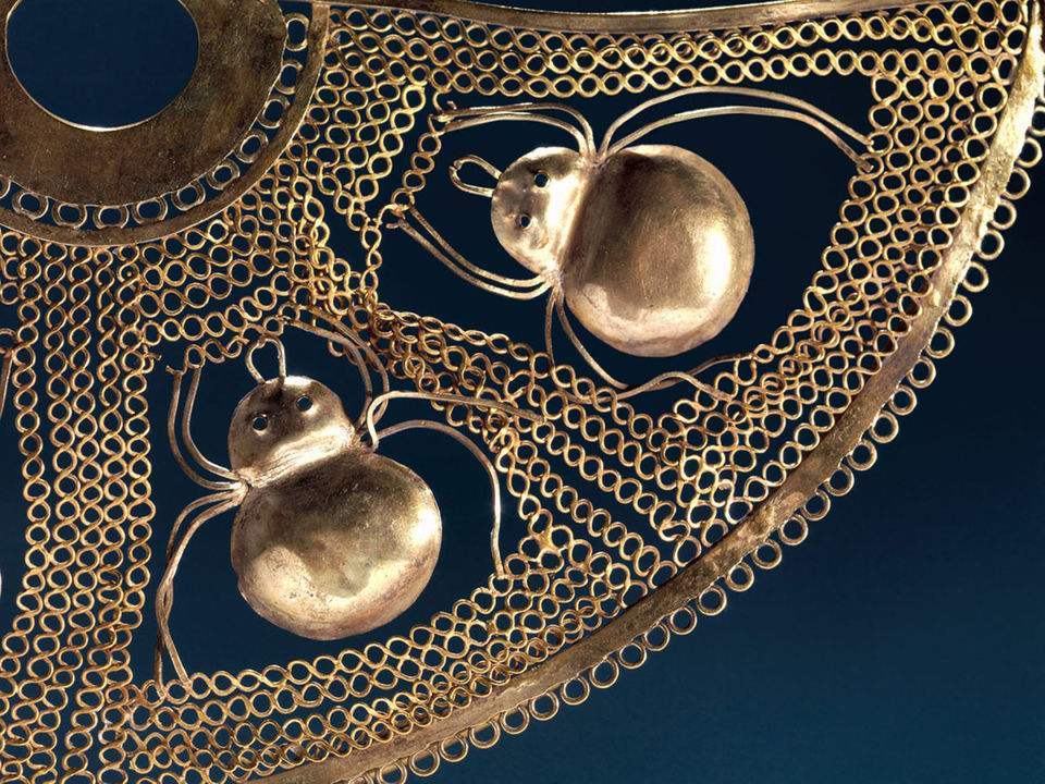 Nose Ornament with Spiders from Salinar Culture at The Met
