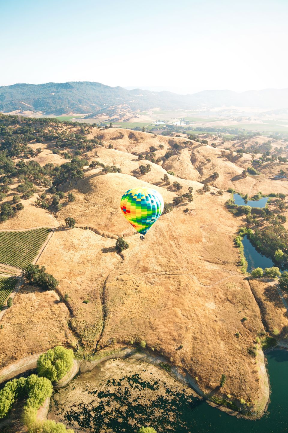 Flying above the valley